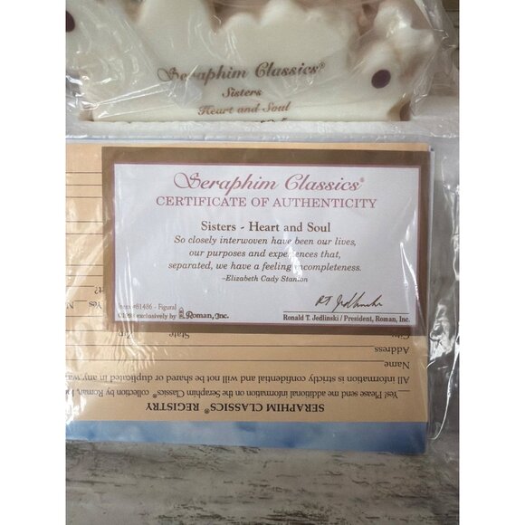 Seraphim Classics 1998 Sisters Heart and Soul Angel Figurine NEW in Box w/COA - Picture 11 of 16